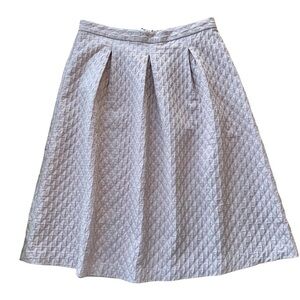 Search For Sanity Pleated Textured Argyle Cocktail Midi Skirt Blush Pink Size 8